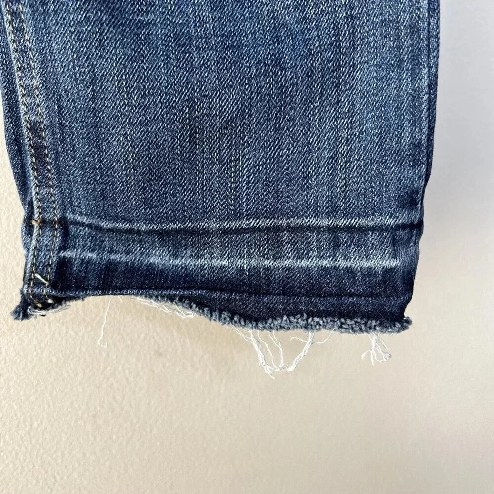 Current Elliot The Cropped Straight Leg Women’s Sz 26 Medium Dark Wash Relaxed
